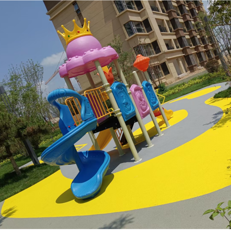 兒童游樂場塑膠地板實景圖9